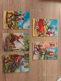 Cartoline illustrate tema Caccia vintage 