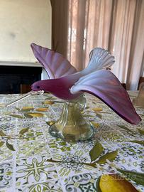 Uccello in vetro di Murano Seagull