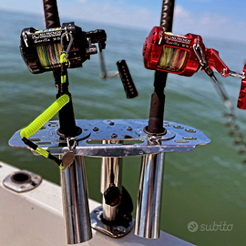 Rocket portacanna 360 barca drifting inox