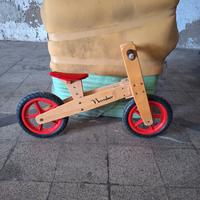bicicletta di legno