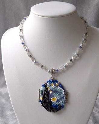 Collana Boho Notte Stellata Van Gogh da collezione