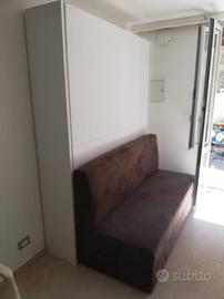 Letto a scomparsa 178x214 + Divano + Materasso