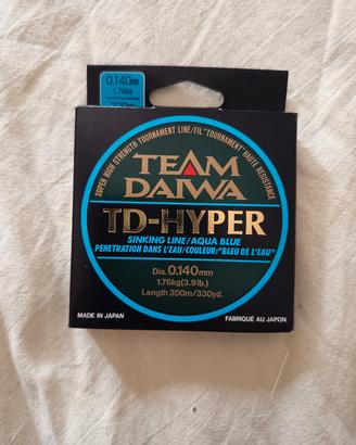 Monofilo Daiwa TD-Hyper 0.140mm Aqua Blue