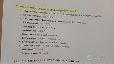 Libri scuole medie (su Vinovo sezione A)