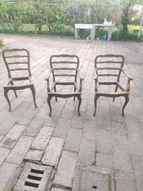 poltroncine e sedia