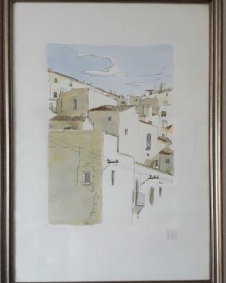 quadro litografia Aldo Riso