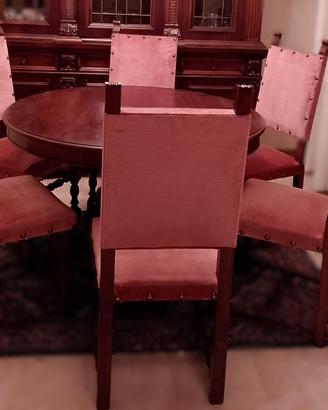 6 Sedie StileFratino Velluto Rosa - perfetto stato