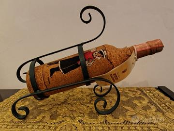 Portabottiglia in ferro battuto