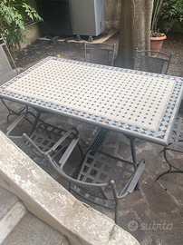 Tavolo da giardino 160x90 cm