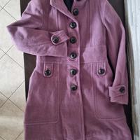 Cappotto donna color malva