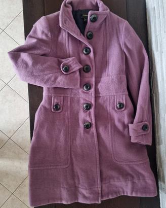 Cappotto donna color malva
