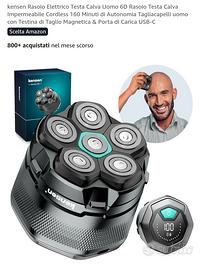 Rasoio Elettrico Testa Calva Uomo 6D