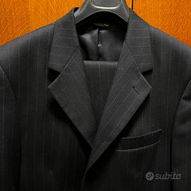 Completo uomo  blu gessato