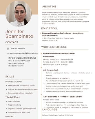 lavoro come receptionist 