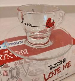 set 2 tazzine da caffè love Brandani 