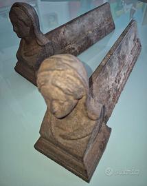 Antichi Alari accessori da camino a legna