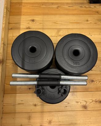 Manubri scomponibili 25kg x lato