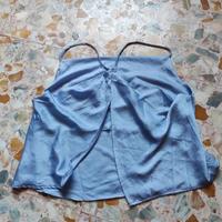 Top satin lavanda Calliope tg S