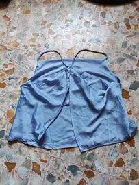 Top satin lavanda Calliope tg S