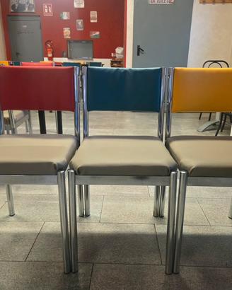 30 sedie in acciaio nuove