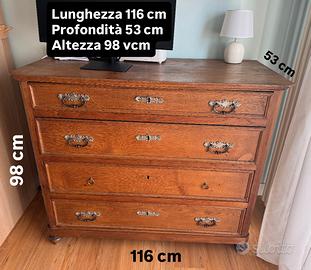 Cassettiera anni 50