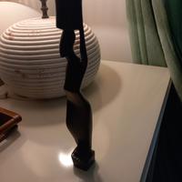 porta candele in legno africano