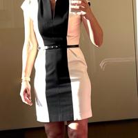 Vestito bicolore Pinko elegante, taglio aderente