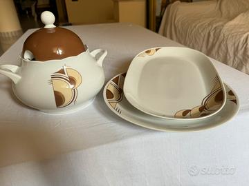 Zuppiera e 2 piatti portata Seltmann vintage