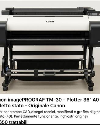 Canon imagePROGRAF TM-300 -pLotter 36”  A0