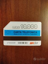 Scheda telefonica rara 