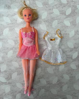 Bambola Barbie ballerina con 2 vestiti