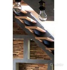 Gradino in faggio massello per scale a sbalzo