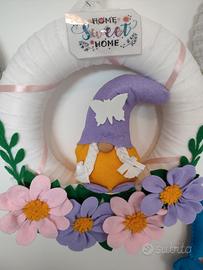 ghirlanda fuoriporta con gnoma