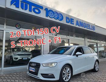 Audi A3 SPB 2.0 TDI 150 CV S tronic + F1 ***S-LINE