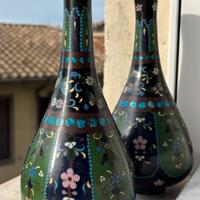 Coppia antichi vasi giapponesi