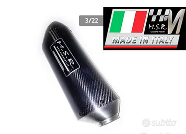 Scarico omologato MSR Kawasaki er6n carbonio