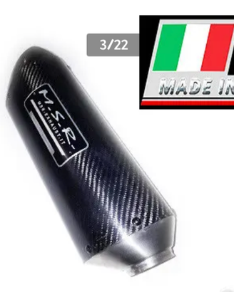 Scarico omologato MSR Kawasaki er6n carbonio
