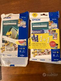 Carta fotografica EPSON lucida circa 90 pezzi