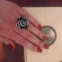Anello bijoux a forma di fiore