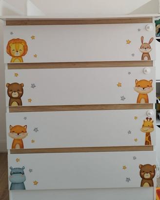 Cassettiera con fasciatoio removibile