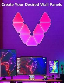 Luci A LED Intelligenti RGB Triangolari 6pz