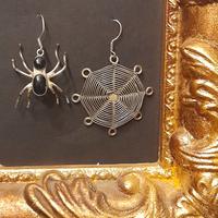 Orecchini vintage artigianali unisex argento e oni