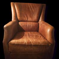 Poltrona Bergere in pelle