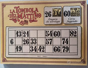 Cartelle vintage "Tombola del Mattino" 