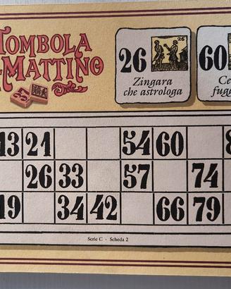 Cartelle vintage "Tombola del Mattino" 