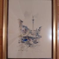 Disegno china acquerello no olio tela pastello 