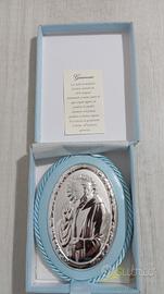 Padre pio in argento 