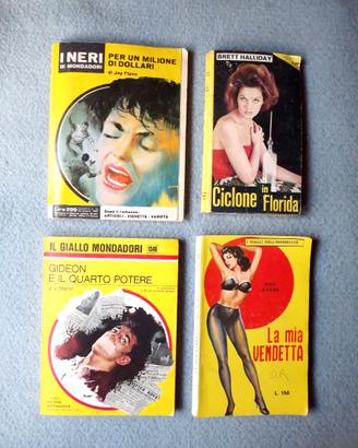 Lotto di 70 libri (giallo/triller) anni '50/'70