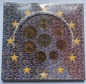 Folder monete euro francia 2001