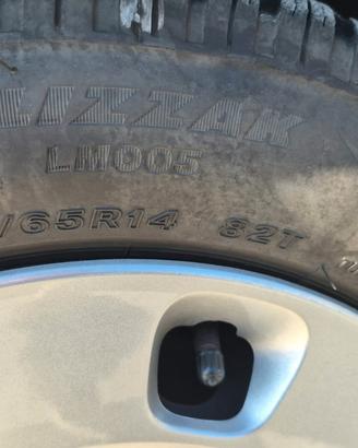 Set 4 Ruote Fiat 500/Panda - Gomme Bridgestone M+S